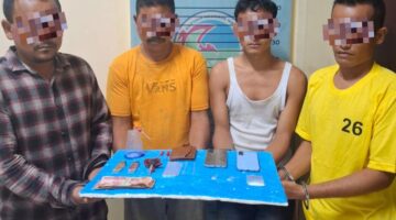 Empat Warga Tuhi Jongkat Ditangkap Saat Pakai dan Transaksi Sabu di Kebun Pisang Milik Warga